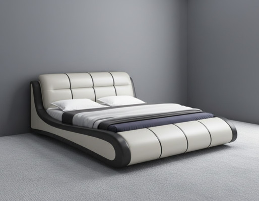 Luxury Upholstered Beds Fabric Double New Bedroom Design Bed Leather