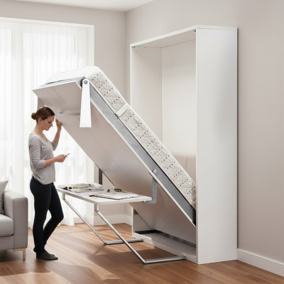 Wall bed, Murphy bed, cabinet, bed opening, wall beds, beds, cabinets, space-saving, new.
