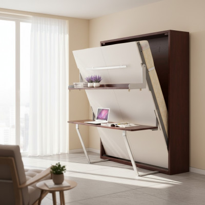 Desk, shelf, bed, 2-in-1 functional cabinet bed, furniture table, wall bed, beds