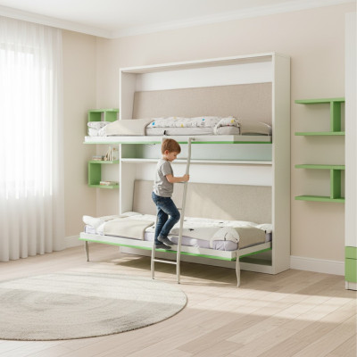 Double bed space-saving beds bunk bed wardrobe beds loft bed wall bed new
