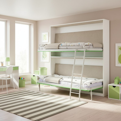 Double bed space-saving beds bunk bed wardrobe beds loft bed wall bed new