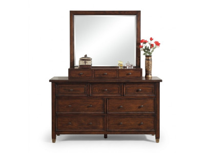 Buffet sideboard dresser with mirror real handmade wood classic sideboards