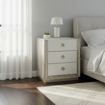 Console side nightstands night tables design wood high-gloss nightstand new
