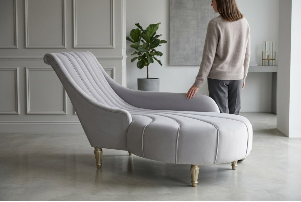 Chaise lounge antique style sofa lounger couch recliners chaise fabric modern 2080 furniture