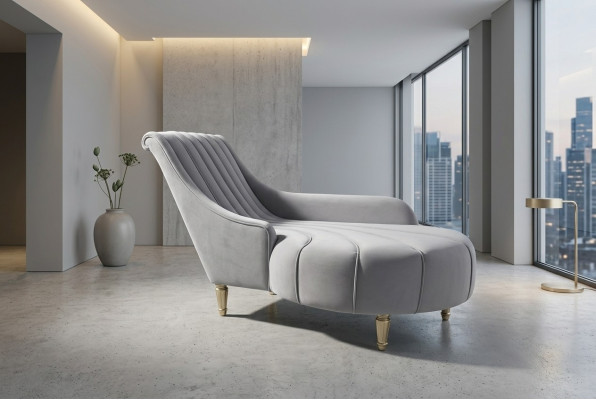 Chaise lounge antique style sofa lounger couch recliners chaise fabric modern 2080 furniture