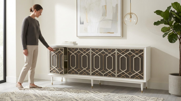 Design furniture luxury dressers lowboard living room sideboard modern wood cabinets