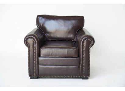 Design armchair leather luxury TV couch 1 seater sofa relax upholstered lounge new