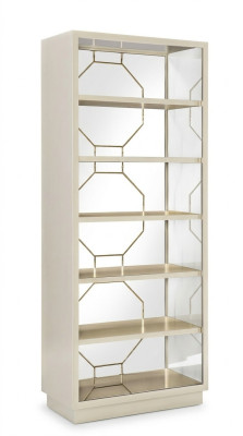 Regal partition shelves sideboard vitrine stainless steel wood luxury furniture