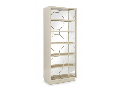 Regal partition shelves sideboard vitrine stainless steel wood luxury furniture
