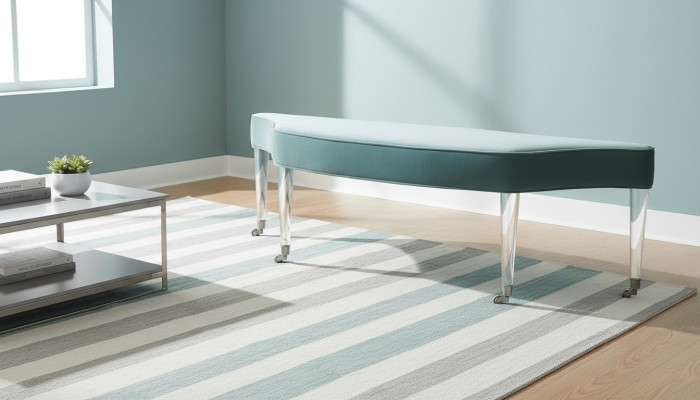Stool Room Upholstery Textile Fabric Modern Stool Design Benches Living Sleeping Bench