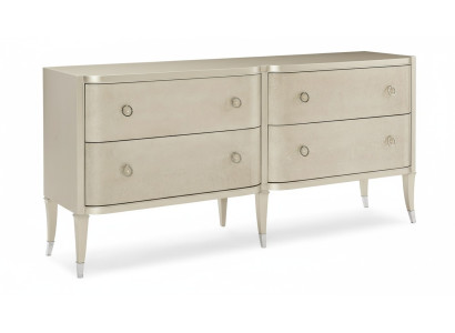 Modern chest of drawers luxury Italian design furniture upholstery wood console sideboard low