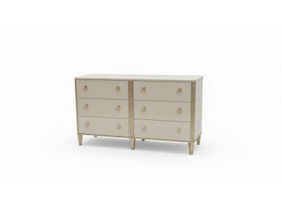 Sideboard 160 cm dresser bedroom furniture wood legs multifunctional modern