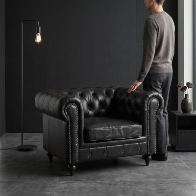 Living Room Restaurant Gastro Armchair 1-Seater Lounge Armchair Upholstered Chair