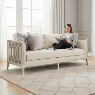 Modern 3-seater design sofa couch upholstery sofas couches fabric textile three-seater