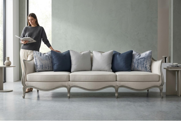 Design sofa 3-seater fabric couch sofa upholstery sofas living room three-seater furniture