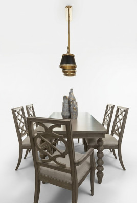 Dining set chair group new table 6 design chairs 7-piece dining room wood tables
