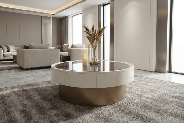 Design Metal Wood Gold Sofa Living Room Tables Side Round Table Coffee Table