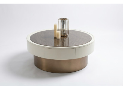 Design Metal Wood Gold Sofa Living Room Tables Side Round Table Coffee Table