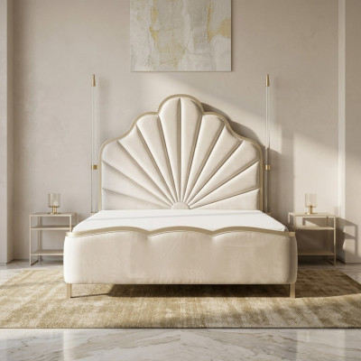 Bed Leather Upholstery Bedroom Marriage 180x200 Design Double Bed Leather Bed Beds