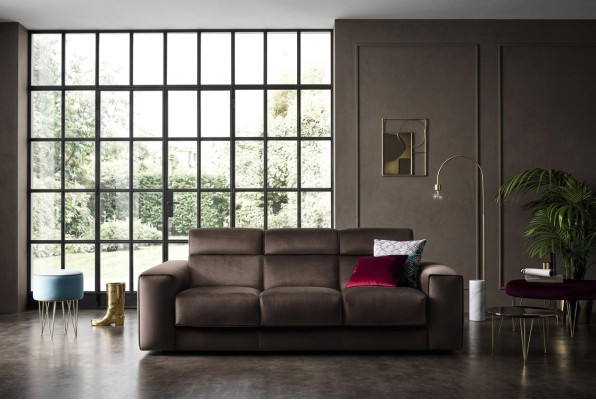 Luxury furniture living room sofas sofa 3-seater modern solid wood Italian style
