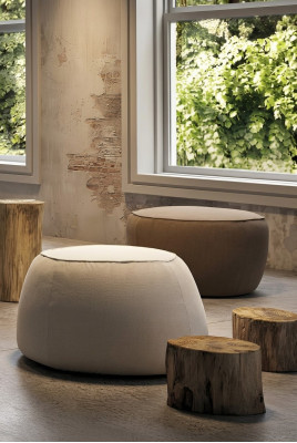 Stool Ottoman Pouf Puff Lounge Pouf Footstool Ottoman Velvet 50x67cm Textile