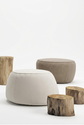 Stool Ottoman Pouf Puff Lounge Pouf Footstool Ottoman Velvet 50x67cm Textile