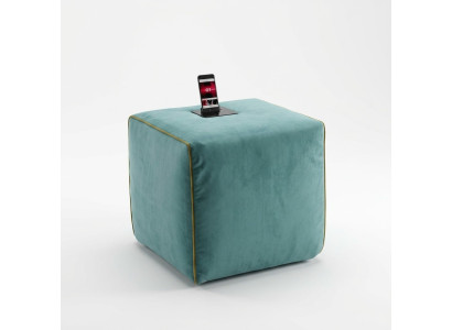 Stool Charging Station Mobile Phone Upholstered Stool Seat Stool Ottoman Pouf Footstool