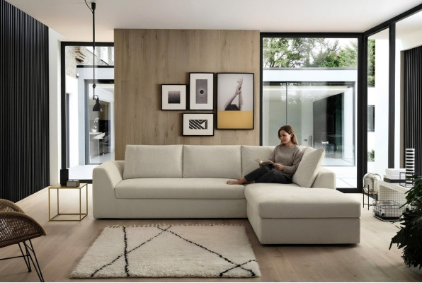 Luxury sectional sofa L-shape sofas couch leather furniture sofas fabric design new alfitalia
