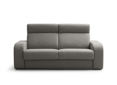 Modern design luxury sofa, 2-seater furniture for living room, gray textile alfitalia