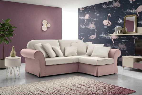 L-shaped sectional sofa upholstered sofa modern living room furniture luxury fabric new alfitalia