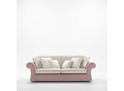 Classic upholstered furniture sofas design luxury couch sofa textile sofas pink 3-seater