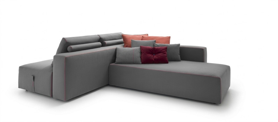 Sofa L-shape fabric couch corner upholstered seat sofa living room modern alfitalia