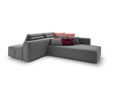 Sofa L-shape fabric couch corner upholstered seat sofa living room modern alfitalia
