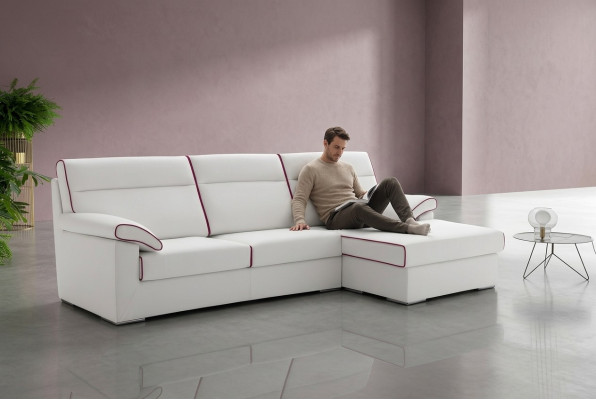 Corner sofa textile L-shaped living landscape corner sofa sofa couch upholstery alfitalia