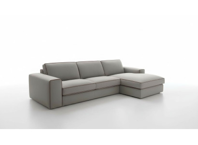 Fabric L-shaped couch living landscape corner sofa modern design sofa Focus alfitalia