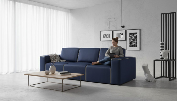 Three-seater couch upholstery design sofa modern 3-seat sofas room furniture alfitalia