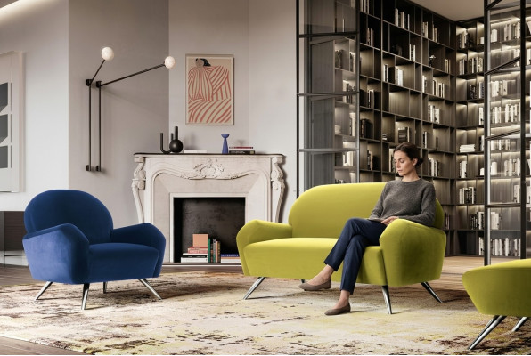 Design sofa modern couch set office furnishings sofa suite 2+1 Italy furniture