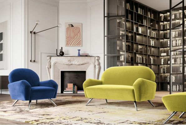 Design sofa modern couch set office furnishings sofa suite 2+1 Italy furniture