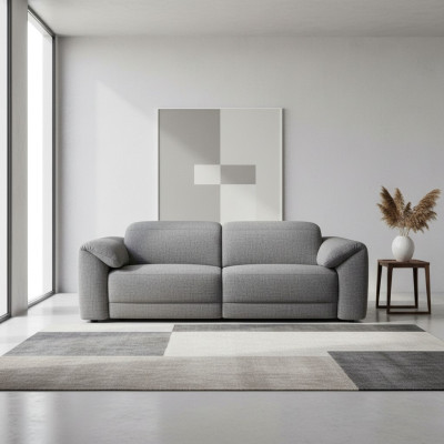 Sofa 3-seater fabric sofa couch living landscape upholstered sofa lounge sofa three-seater new