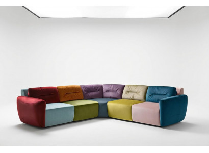 Corner sofa textile corner living landscape design corner sofa sofa couch Italy Alfitalia