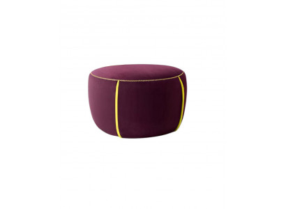 Oval Design Upholstered Stool Footstool Ottoman Seat Fabric Upholstered Pouf