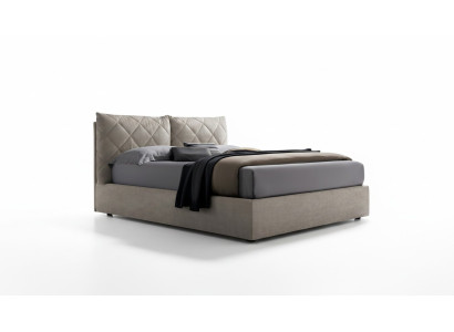 Designer fabric hotel wood beds double sleeping room luxury modern Italy