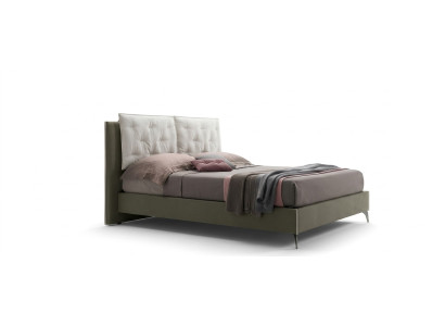 Designer bed bedroom beds textile hotel luxury fabric upholstery seat Italy