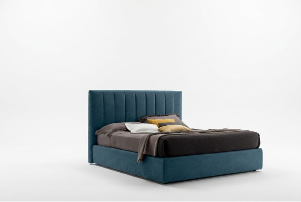 Designer bed bedroom beds textile luxury hotel fabric upholstery seating Italy