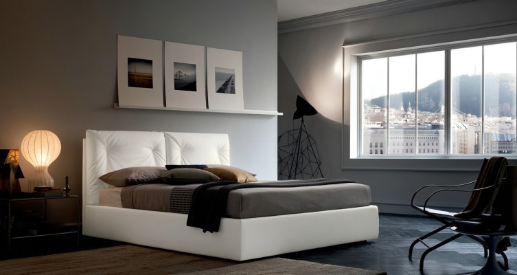 Luxury beds, bedroom 160 x 200 cm design textile bed upholstered double hotel.