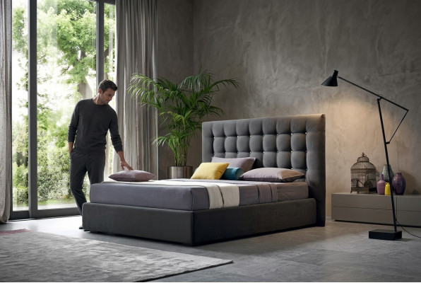 Chesterfield luxury beds sleep room textile bed upholstery design double hotel