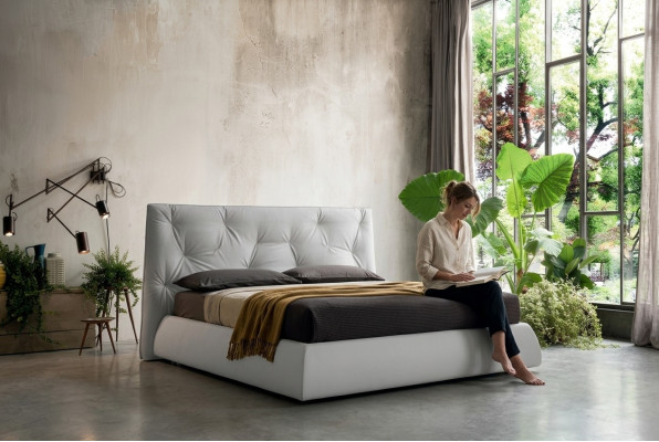 Design furnishings upholstered bed frame luxury bed hotel royal furniture fabric beds