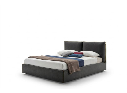 Luxury upholstered seat fabric design bed bedroom beds 180x200 cm textile hotel