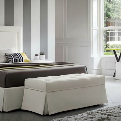 Luxury country house style stool furniture upholstered stool design seat bench footstool