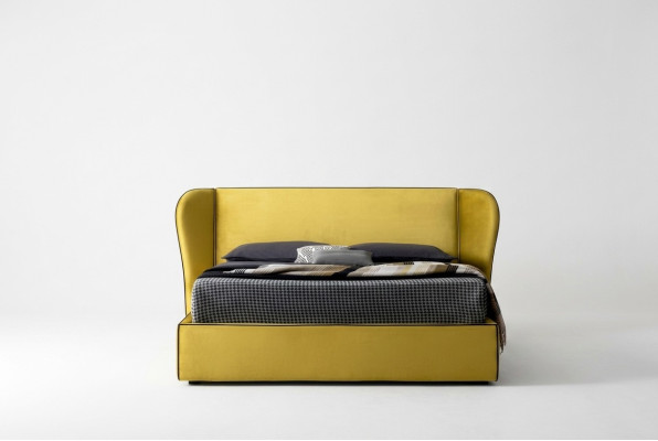 Furniture Fabric Design Interior Upholstered Bed Frame Beds Luxury Bed Hotel Royal